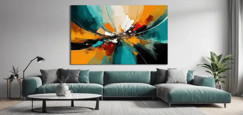 Colorful abstract visual art showcasing vibrant shapes and patterns that evoke emotion and creativity.