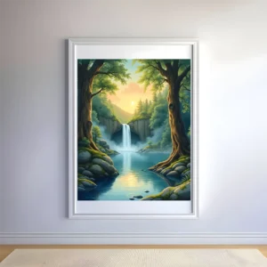 A magical waterfall Printable Wall Art