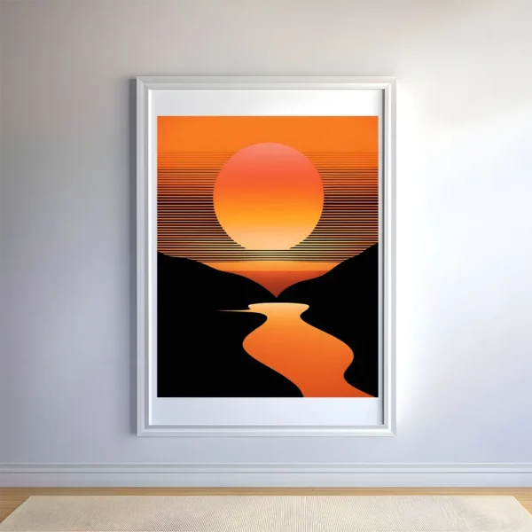 Captivating Sunset on the river Prints