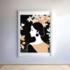 Enchanting Lady in Flowers Prints