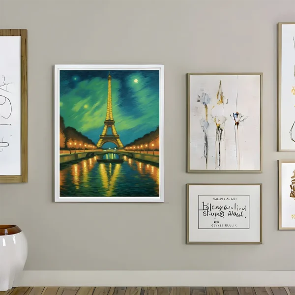 Enchanting Night Over Paris Prints