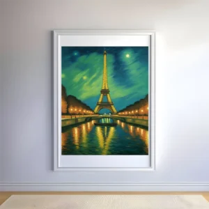 Enchanting Night Over Paris Prints