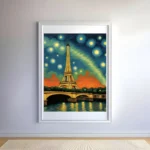 Enchanting Stars Over Paris Prints