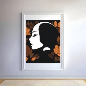 Lady with Elegant Eyelashes Prints