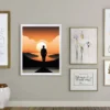 Lonely Sunset over the sea Prints
