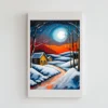 Majestic Icy Winter Moon Printable Wall Art