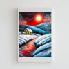 Mesmerizing Red Moon Printable Wall Art
