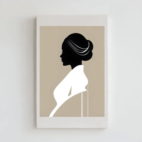 Profile of an elegant lady Prints