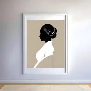 Profile of an elegant lady Prints