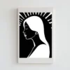 Radiant illuminated girl Printable Wall Art