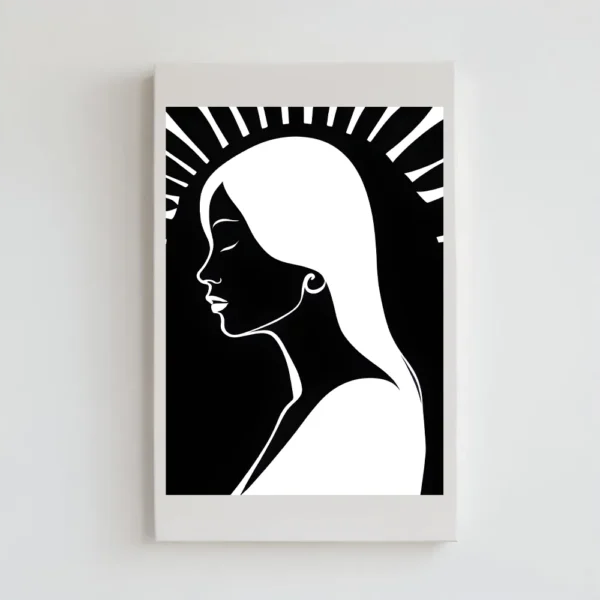 Radiant illuminated girl Printable Wall Art