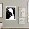 Radiant illuminated girl Printable Wall Art