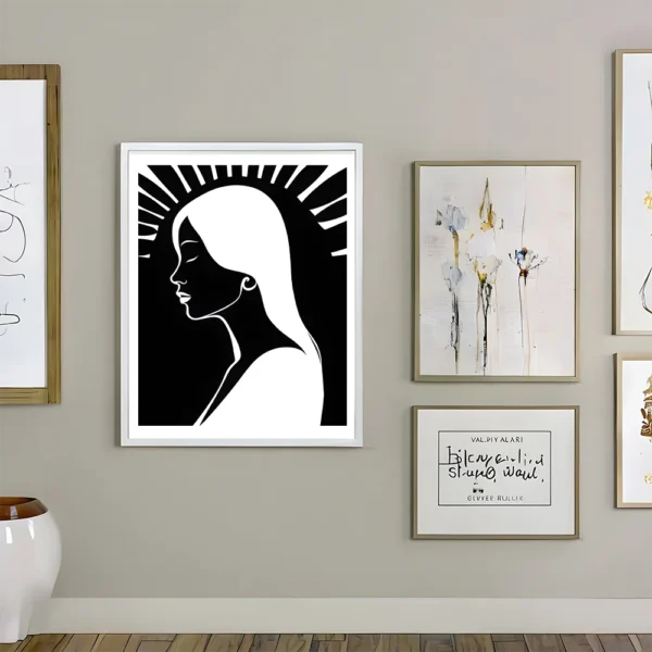 Radiant illuminated girl Printable Wall Art