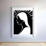 Radiant illuminated girl Printable Wall Art