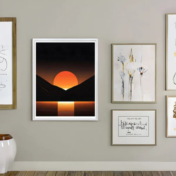 Radiant sunset on the river Prints