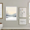 Serene Snow Fields Printable Wall Art