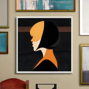 A bold girl from the 70s Printable Wall Art