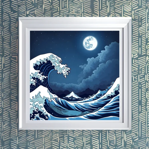 A fierce ocean storm Printable Wall Art