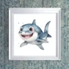 A happy shark Printable Wall Art