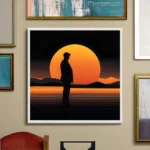 A lonely man Printable Wall Art