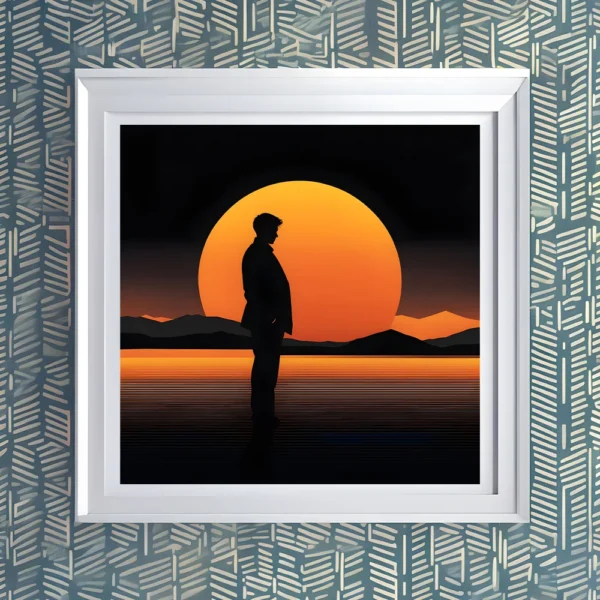 A lonely man Printable Wall Art