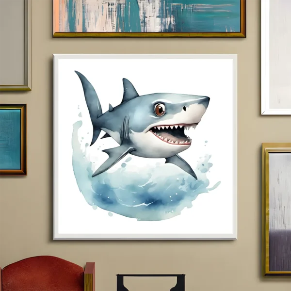 A lurking shark Printable Wall Art