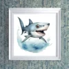 A lurking shark Printable Wall Art