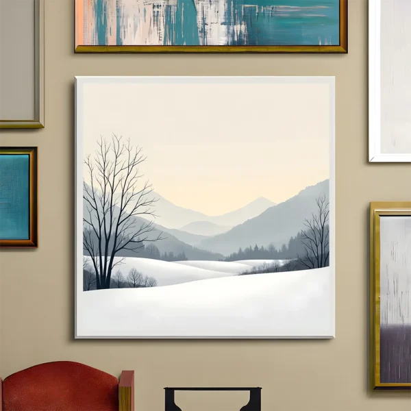 A magical snowy idyll Printable Wall Art