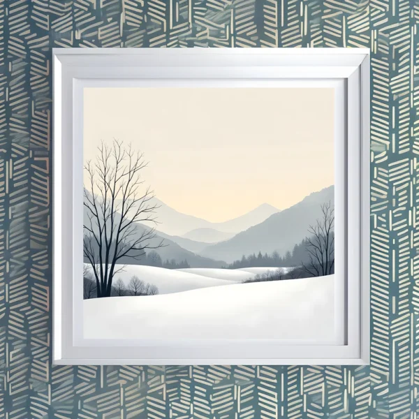 A magical snowy idyll Printable Wall Art