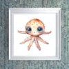 Adorable baby octopus Printable Wall Art