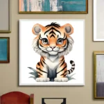 Adorable baby tiger Printable Wall Art