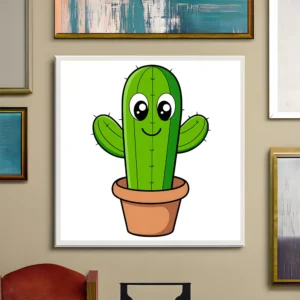 Bold amazed cactus Printable Wall Art