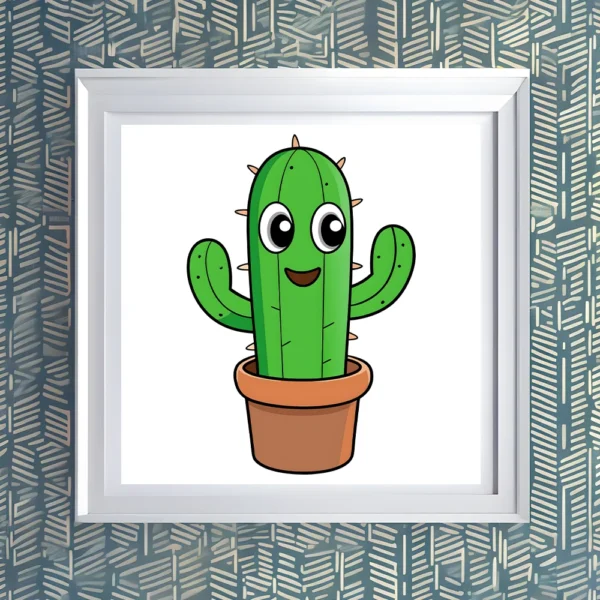 Bold spiky cactus Printable Wall Art