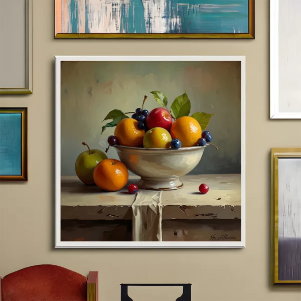 Vibrant fruit bowl Printable Wall Art