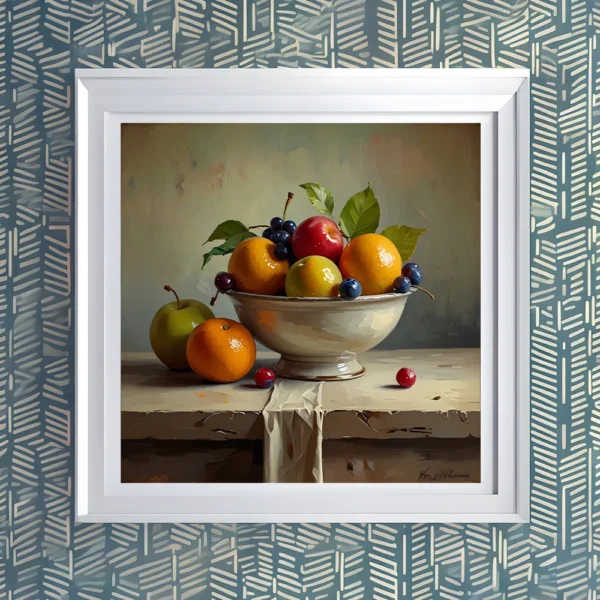 Vibrant fruit bowl Printable Wall Art