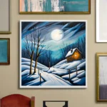 Bright ice moon Printable Wall Art