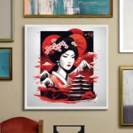 Captivating geisha Printable Wall Art