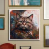 Charming fluffy cat Printable Wall Art