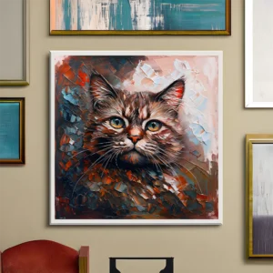 Charming fluffy cat Printable Wall Art