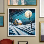 Magical icy night Printable Wall Art