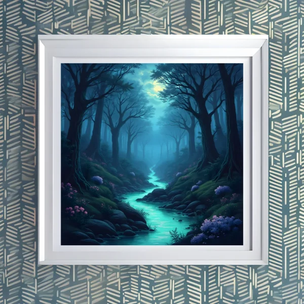 Mysterious secret forest Printable Wall Art