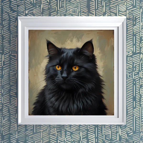 Adorable Siberian Cat Printable Wall Art