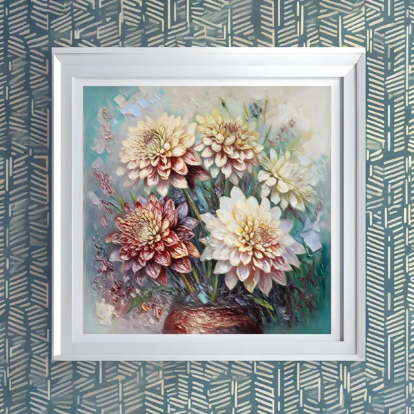 Radiant dahlias Printable Wall Art