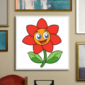 Smiling flower Printable Wall Art