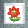 Smiling flower Printable Wall Art