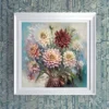 Vibrant dahlia bouquet Printable Wall Art