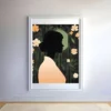 Woman in the lush garden Printable Wall Art