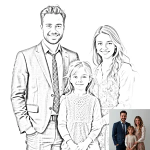 Heartfelt Custom Pencil Portrait